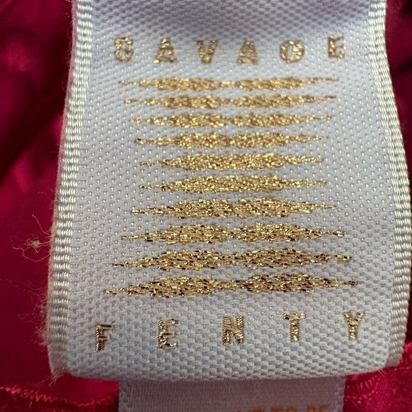 Savage X Fenty Fuchsia Cozy Lounge Set 2X Lightweight Cotton Breathable Eyelit - Picture 10 of 10